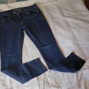 American Eagle Outfitters Women's Dark Blue Skinny Jeans